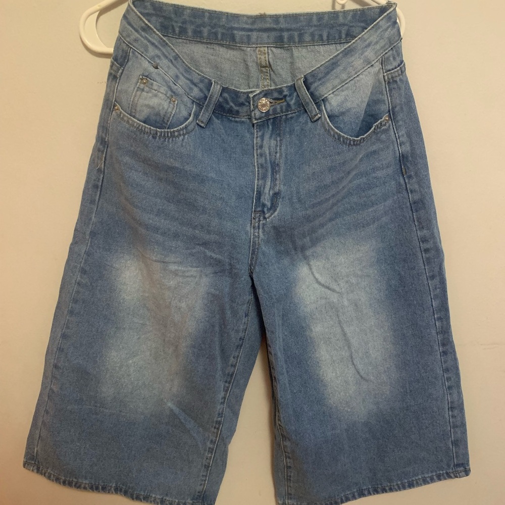 New SHEIN Essnce Womens Wide Jorts - SIZE 4 (27)